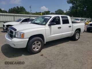 2006 Dodge Dakota SLT with VIN 1D7HE48NX6S672954, listed as a Copart auction lot 63832705 with 113,163 mi miles and Salvage title. Bid and sale history available at DreamBid. Image 1.