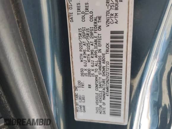 1997 Toyota Tacoma z VIN 4TAWN72N2VZ272710, wystawiony jako Copart lot #66575845 z przebiegiem 276 169 mil mil oraz Czysty tytuł • Clean title. Historia ofert i sprzedaży dostępna na DreamBid. Obrazek 12.