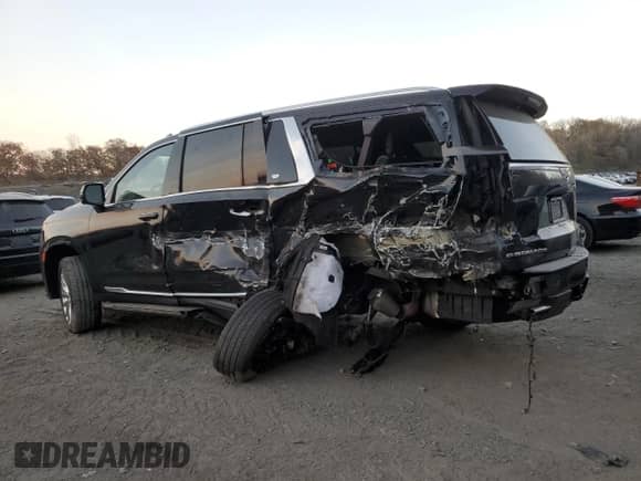 2022 Cadillac Escalade ESV Premium Luxury with VIN 1GYS4KKL2NR134344, listed as a Copart auction lot 79255164 with 96,482 mi miles and Salvage title. Bid and sale history available at DreamBid. Image 2.