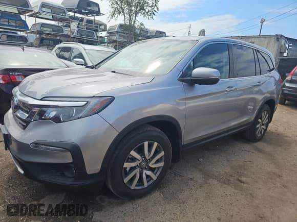 2021 Honda Pilot EX z VIN 5FNYF5H37MB034540, wystawiony jako Copart lot #82120835 z przebiegiem 11 881 mil mil oraz Szkoda całkowita • Salvage title. Historia ofert i sprzedaży dostępna na DreamBid. Obrazek 2.