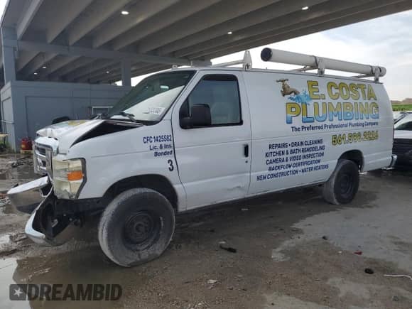2013 Ford Econoline Cargo Commercial with VIN 1FTNS2EW4DDA24681, listed as a Copart auction lot 71933795 with 194,143 mi miles and Salvage title. Bid and sale history available at DreamBid. Image 1.