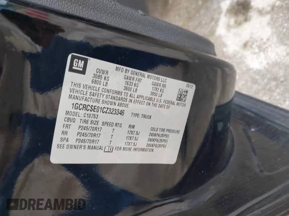 2012 Chevrolet Silverado 1500 LT с VIN 1GCRCSE01CZ323346, выставлен на аукционе IAAI как лот 42964612 с пробегом 135 288 миль миль и . История ставок и продаж доступна на DreamBid. Изображение 9.