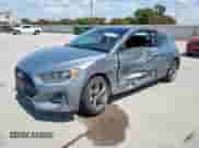 2020 Hyundai Veloster 2.0 with VIN KMHTG6AF7LU023170, listed as a Copart auction lot 66511835 with 142,222 mi miles and Salvage title. Bid and sale history available at DreamBid. Image 1.
