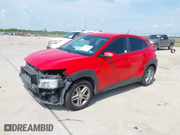 2019 Hyundai Kona SE with VIN KM8K12AA8KU320361, listed as a IAAI auction lot 43021320 with 100,571 mi miles and . Bid and sale history available at DreamBid. Image 17.