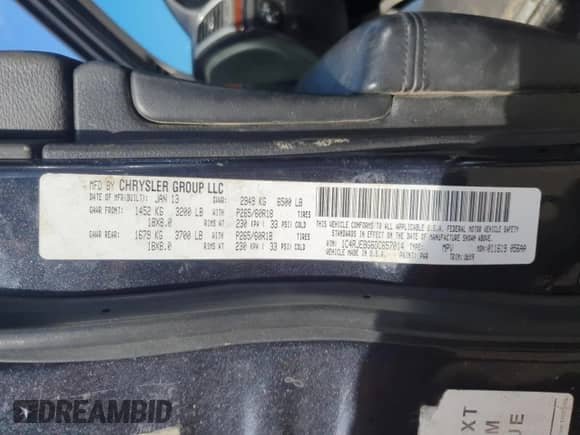 2013 Jeep Grand Cherokee Limited с VIN 1C4RJEBG6DC657014, выставлен на аукционе Copart как лот 86555015 с пробегом 137 704 миль миль и Чистый • Clean title. История ставок и продаж доступна на DreamBid. Изображение 13.