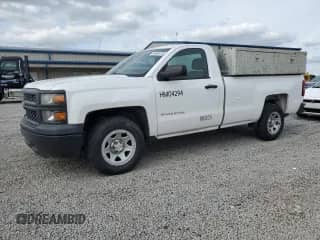 2014 Chevrolet Silverado 1500 Work Truck with VIN 1GCNCPEC5EZ268909, listed as a Copart auction lot 54061675 with 189,521 mi miles and Salvage title. Bid and sale history available at DreamBid. Image 1.