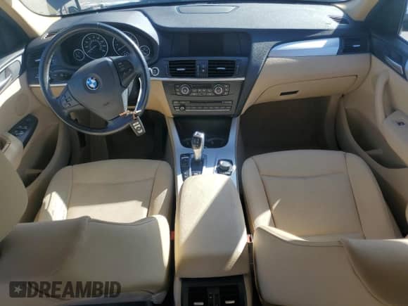 2013 BMW X3 xDrive28i with VIN 5UXWX9C59D0A24581, listed as a Copart auction lot 81628135 with Not provided miles and Clean title. Bid and sale history available at DreamBid. Image 8.