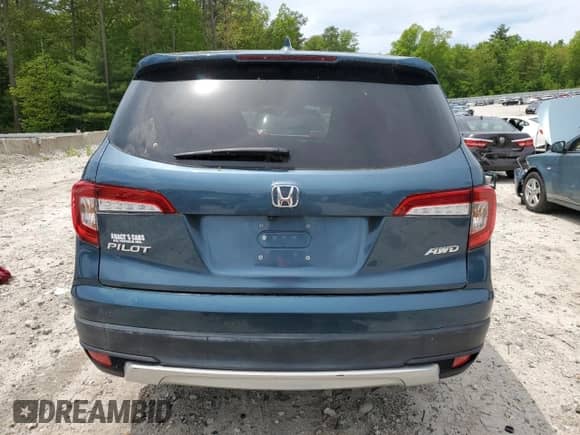 2021 Honda Pilot EX with VIN 5FNYF6H33MB025906, listed as a Copart auction lot 58487745 with 37,037 mi miles and Salvage title. Bid and sale history available at DreamBid. Image 6.