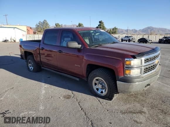 2014 Chevrolet Silverado 1500 Work Truck with VIN 3GCPCPEH2EG540403, listed as a Copart auction lot 83265054 with 158,802 mi miles and Salvage title. Bid and sale history available at DreamBid. Image 4.