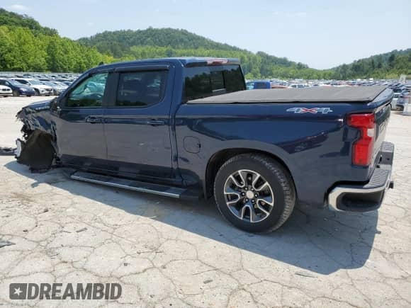 2022 Chevrolet Silverado 1500 LT with VIN 1GCPDDEK7NZ567068, listed as a Copart auction lot 59895415 with 49,321 mi miles and Salvage title. Bid and sale history available at DreamBid. Image 2.