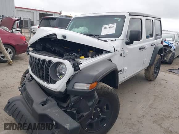 2025 Jeep Wrangler Sport S с VIN 1C4PJXDN6SW511349, выставлен на аукционе IAAI как лот 42678863 с пробегом 13 миль миль и . История ставок и продаж доступна на DreamBid. Изображение 2.