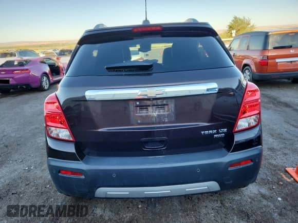 2016 Chevrolet Trax LTZ with VIN KL7CJRSB7GB603682, listed as a Copart auction lot 80841905 with 75,247 mi miles and Clean title. Bid and sale history available at DreamBid. Image 6.