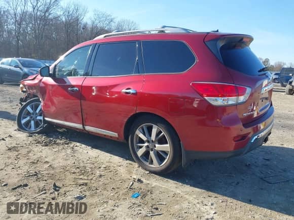 2013 Nissan Pathfinder SL with VIN 5N1AR2MN0DC665105, listed as a IAAI auction lot 41331282 with 184,155 mi miles and . Bid and sale history available at DreamBid. Image 3.