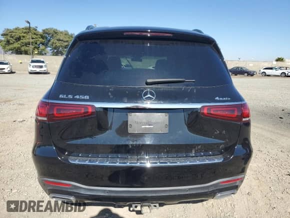 2022 Mercedes-Benz GLS 450 with VIN 4JGFF5KE6NA784034, listed as a Copart auction lot 65349685 with 46,606 mi miles and Salvage title. Bid and sale history available at DreamBid. Image 6.