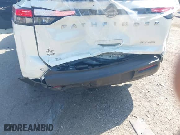 2024 Nissan Pathfinder SV with VIN 5N1DR3BC5RC237574, listed as a IAAI auction lot 42584122 with 12,566 mi miles and . Bid and sale history available at DreamBid. Image 6.