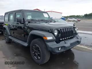 2022 Jeep Wrangler Unlimited Willys z VIN 1C4HJXDN9NW133603, wystawiony jako IAAI lot #43196013 z przebiegiem 71 832 mil mil oraz . Historia ofert i sprzedaży dostępna na DreamBid. Obrazek 1.