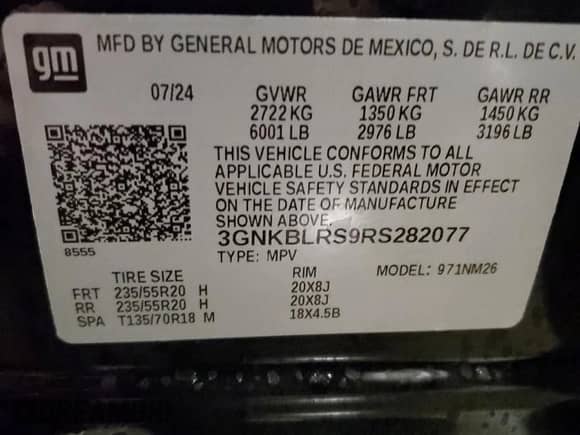 2024 Chevrolet Blazer Premier с VIN 3GNKBLRS9RS282077, выставлен на аукционе Copart как лот 82571714 с пробегом 5 192 миль миль и Списание • Salvage title. История ставок и продаж доступна на DreamBid. Изображение 15.