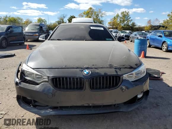 2015 BMW 4 Series 435i xDrive with VIN WBA4B3C59FGV48788, listed as a Copart auction lot 75408944 with 103,837 mi miles and Salvage title. Bid and sale history available at DreamBid. Image 5.
