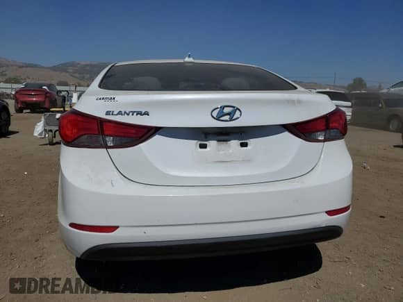 2016 Hyundai Elantra SE with VIN 5NPDH4AEXGH694849, listed as a Copart auction lot 63064905 with 156,073 mi miles and Salvage title. Bid and sale history available at DreamBid. Image 6.