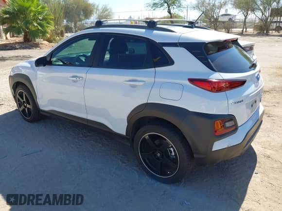 2021 Hyundai Kona SEL with VIN KM8K22AA5MU615661, listed as a IAAI auction lot 42848778 with 48,092 mi miles and . Bid and sale history available at DreamBid. Image 3.