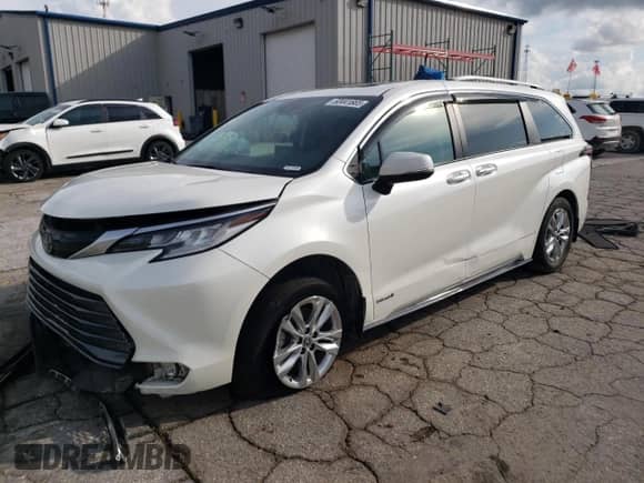 2021 Toyota Sienna Limited z VIN 5TDZSKFC8MS004959, wystawiony jako Copart lot #60441665 z przebiegiem 62 494 mil mil oraz Szkoda całkowita • Salvage title. Historia ofert i sprzedaży dostępna na DreamBid. Obrazek 1.