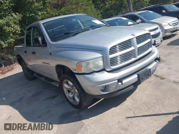 2004 Dodge 1500 SLT with VIN 1D7HU18D44S767841, listed as a IAAI auction lot 43140803 with 267,489 mi miles and . Bid and sale history available at DreamBid. Image 1.
