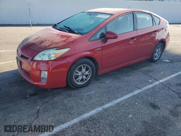 2010 Toyota Prius II with VIN JTDKN3DU5A1308592, listed as a Copart auction lot 66154755 with 234,606 mi miles and Salvage title. Bid and sale history available at DreamBid. Image 1.