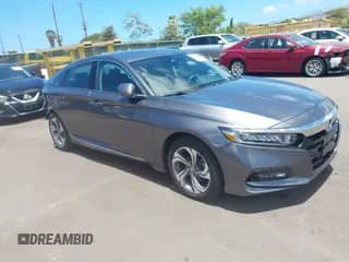 2020 Honda Accord EX-L with VIN 1HGCV1F55LA011051, listed as a IAAI auction lot 42867258 with 18,965 mi miles and . Bid and sale history available at DreamBid. Image 1.