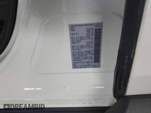 2024 Nissan Pathfinder SL с VIN 5N1DR3CA5RC208511, выставлен на аукционе IAAI как лот 42293444 с пробегом 7 407 миль миль и . История ставок и продаж доступна на DreamBid. Изображение 9.