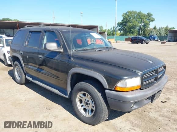 2003 Dodge Durango Sport with VIN 1D4HS38N53F591591, listed as a IAAI auction lot 43091971 with 123,726 mi miles and . Bid and sale history available at DreamBid. Image 1.