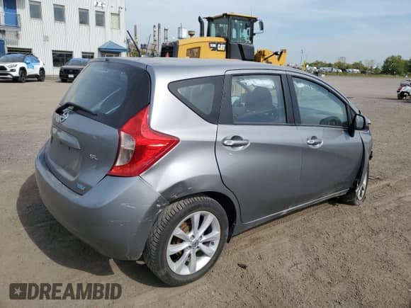 2014 Nissan Note SV with VIN 3N1CE2CP4EL360470, listed as a Copart auction lot 80289105 with 97,859 mi miles and Salvage title. Bid and sale history available at DreamBid. Image 3.