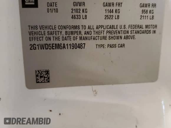 2010 Chevrolet Impala Police Police with VIN 2G1WD5EM6A1190487, listed as a Copart auction lot 65732555 with 218,876 mi miles and Clean title. Bid and sale history available at DreamBid. Image 12.