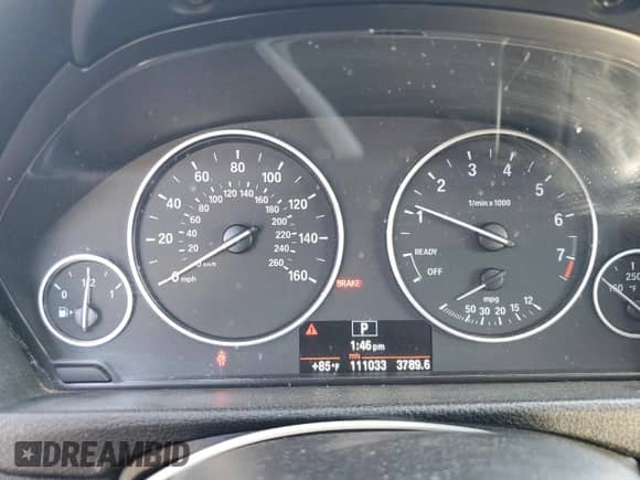 2013 BMW 3 Series 328i xDrive with VIN WBA3B3C57DF540588, listed as a Copart auction lot 85345655 with 111,033 mi miles and Clean title. Bid and sale history available at DreamBid. Image 9.