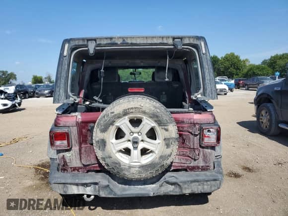 2021 Jeep Wrangler Unlimited Sport with VIN 1C4HJXKNXMW659420, listed as a Copart auction lot 70335385 with Not provided miles and Salvage title. Bid and sale history available at DreamBid. Image 6.