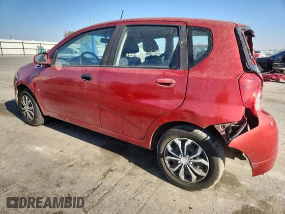 2009 Chevrolet Aveo 1LT with VIN KL1TD66E29B304575, listed as a Copart auction lot 70900545 with 123,050 mi miles and Salvage title. Bid and sale history available at DreamBid. Image 2.