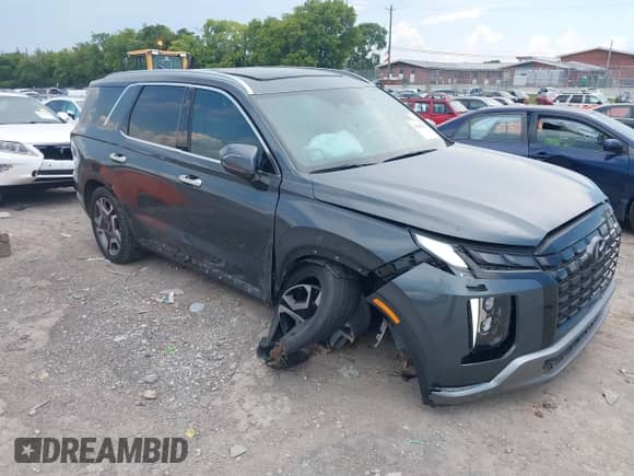 2023 Hyundai Palisade Limited with VIN KM8R54GE9PU505146, listed as a IAAI auction lot 42986232 with 52,129 mi miles and . Bid and sale history available at DreamBid. Image 1.