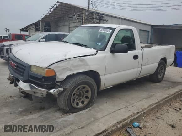 2005 GMC Sierra 1500 Work Truck with VIN 1GTEC14V25Z298577, listed as a Copart auction lot 50950505 with 167,293 mi miles and Salvage title. Bid and sale history available at DreamBid. Image 1.