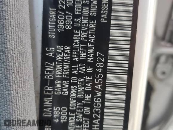 1998 Mercedes-Benz C 230/260/280/320 z VIN WDBHA23G6WA554827, wystawiony jako Copart lot #64129885 z przebiegiem 135 990 mil mil oraz Nie do naprawy • Non repairable. Historia ofert i sprzedaży dostępna na DreamBid. Obrazek 12.