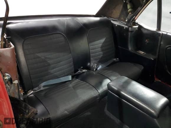 1966 Ford Mustang with VIN 6F07T705281, listed as a Copart auction lot 52744635 with 89,364 mi miles and Salvage title. Bid and sale history available at DreamBid. Image 10.
