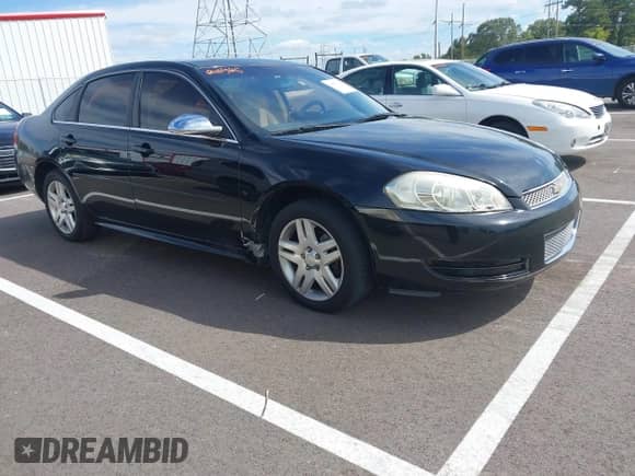 2016 Chevrolet Impala LT with VIN 2G1WB5E35G1104074, listed as a IAAI auction lot 43425341 with 174,409 mi miles and . Bid and sale history available at DreamBid. Image 1.