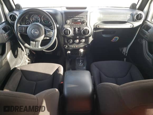 2013 Jeep Wrangler Sport with VIN 1C4AJWAG0DL636843, listed as a Copart auction lot 80034815 with 113,605 mi miles and Salvage title. Bid and sale history available at DreamBid. Image 8.