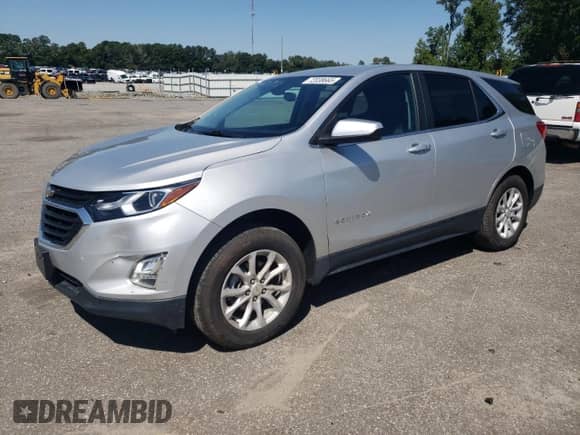 2021 Chevrolet Equinox LT with VIN 3GNAXUEV8MS144123, listed as a Copart auction lot 72038665 with 45,740 mi miles and Salvage title. Bid and sale history available at DreamBid. Image 1.