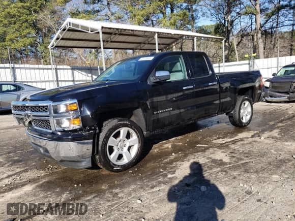 2015 Chevrolet Silverado 1500 Work Truck with VIN 1GCRCPEC7FZ434026, listed as a Copart auction lot 45125935 with 179,858 mi miles and Salvage title. Bid and sale history available at DreamBid. Image 1.