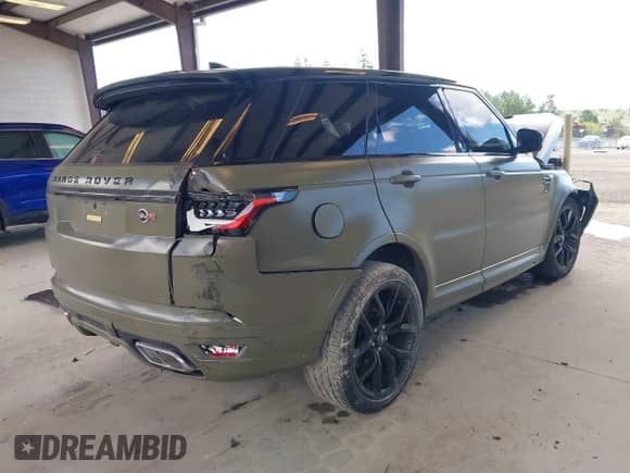 2021 Land Rover Range Rover Sport SVR z VIN SALWZ2RE1MA781663, wystawiony jako IAAI lot #42383778 z przebiegiem Nie podano mil oraz . Historia ofert i sprzedaży dostępna na DreamBid. Obrazek 4.
