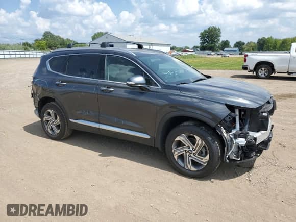2023 Hyundai Santa Fe SEL with VIN 5NMS3DAJ0PH522359, listed as a Copart auction lot 67424705 with 56,935 mi miles and Salvage title. Bid and sale history available at DreamBid. Image 4.