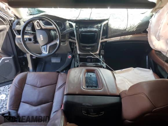 2016 Cadillac Escalade Luxury Collection with VIN 1GYS3BKJ2GR458785, listed as a Copart auction lot 57691105 with Not provided miles and Salvage title. Bid and sale history available at DreamBid. Image 8.