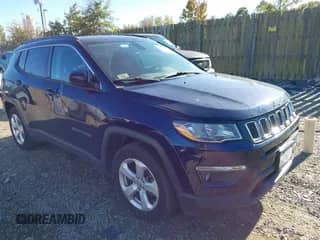 2020 Jeep Compass Latitude with VIN 3C4NJCBB3LT166233, listed as a IAAI auction lot 43493882 with 44,795 mi miles and . Bid and sale history available at DreamBid. Image 1.