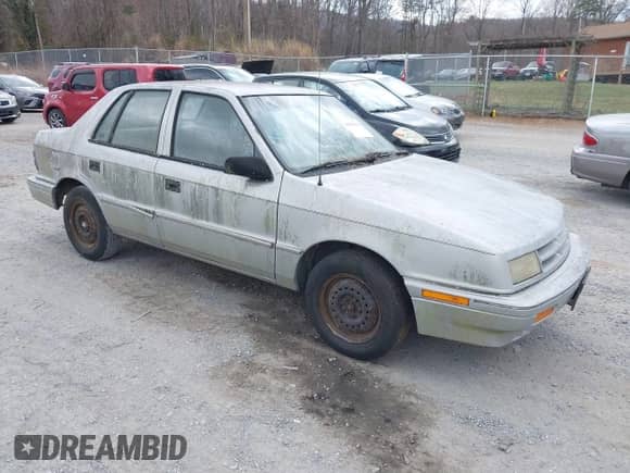 1993 Dodge Shadow with VIN 1B3XP28K0PN695638, listed as a IAAI auction lot 41830430 with 108,631 mi miles and . Bid and sale history available at DreamBid. Image 1.
