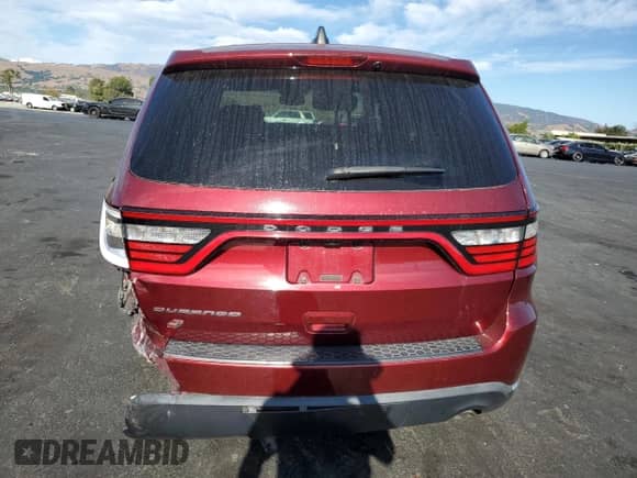 2018 Dodge Durango SXT with VIN 1C4RDJAG7JC385943, listed as a Copart auction lot 71552935 with 65,011 mi miles and Salvage title. Bid and sale history available at DreamBid. Image 6.