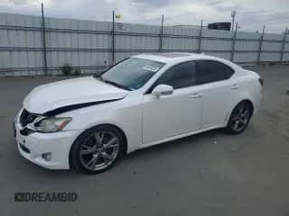 2010 Lexus IS 250 z VIN JTHBF5C22A5125523, wystawiony jako Copart lot #84034925 z przebiegiem 169 226 mil mil oraz Szkoda całkowita • Salvage title. Historia ofert i sprzedaży dostępna na DreamBid. Obrazek 1.